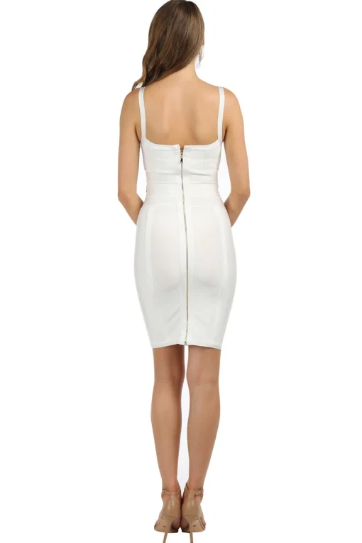 Luna Dress - White (L - Clearance Sale)