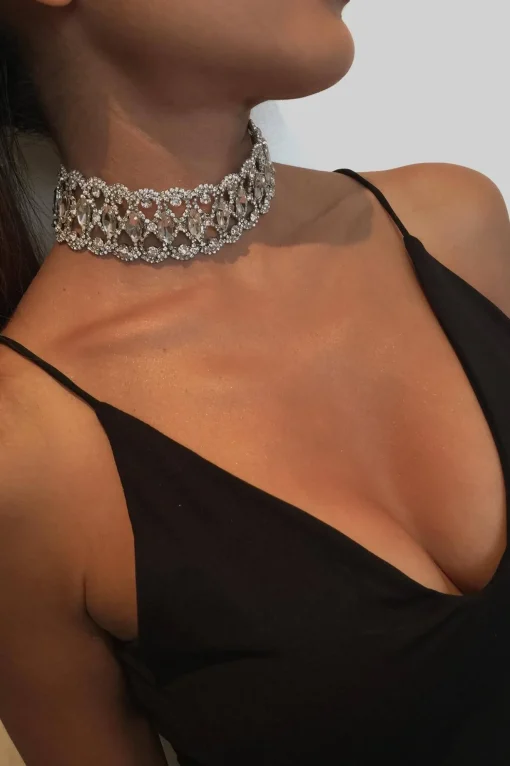 Marquise Choker Necklace (Gold / Silver)