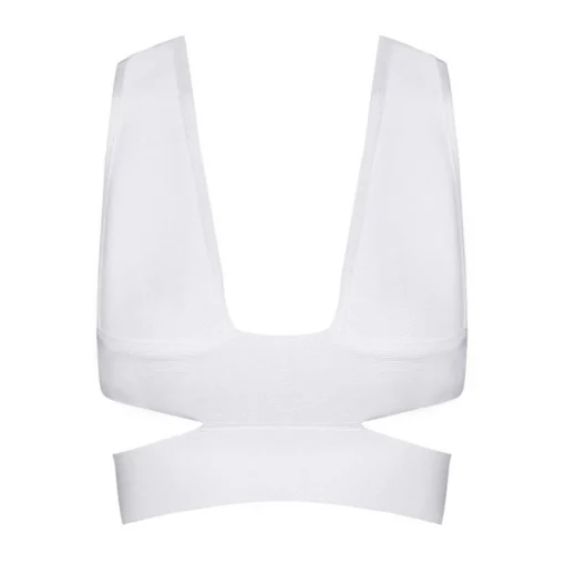Milan Crop Top - White