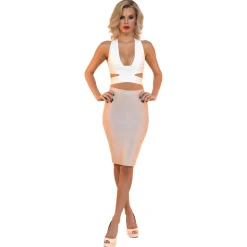 Milan Crop Top - White