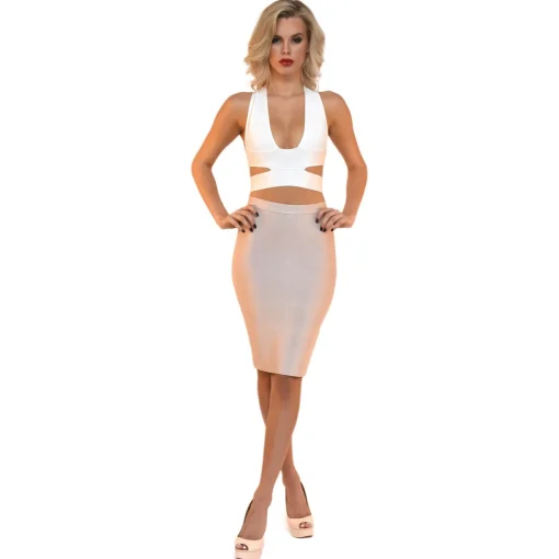 Milan Crop Top - White