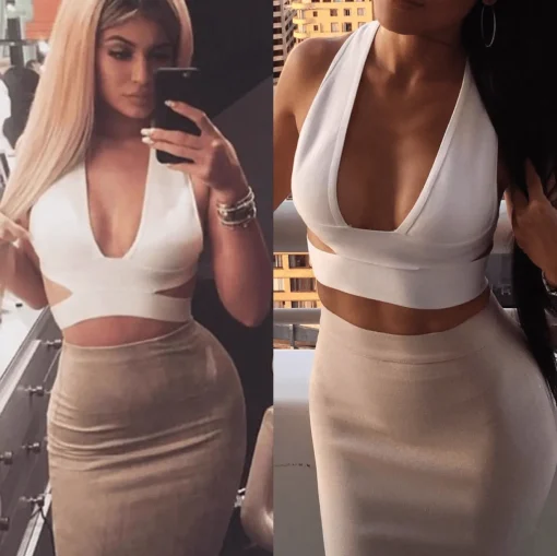Milan Crop Top - White