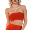 Paris Bandage Bandeau Top - Red