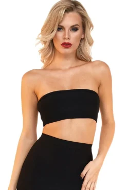 Paris Bandage Bandeau Top - Black