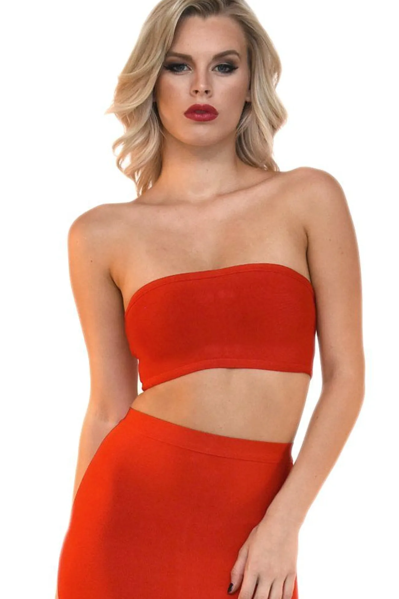 Paris Bandage Bandeau Top - Red
