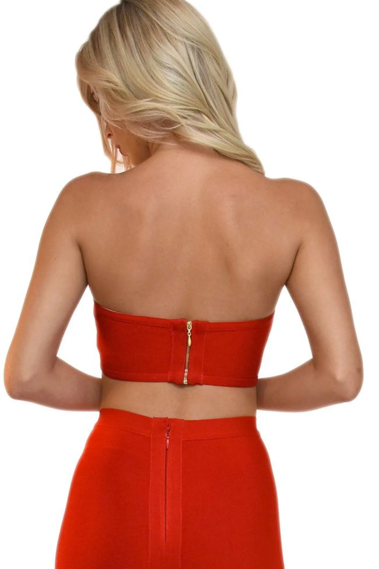 Paris Bandage Bandeau Top - Red