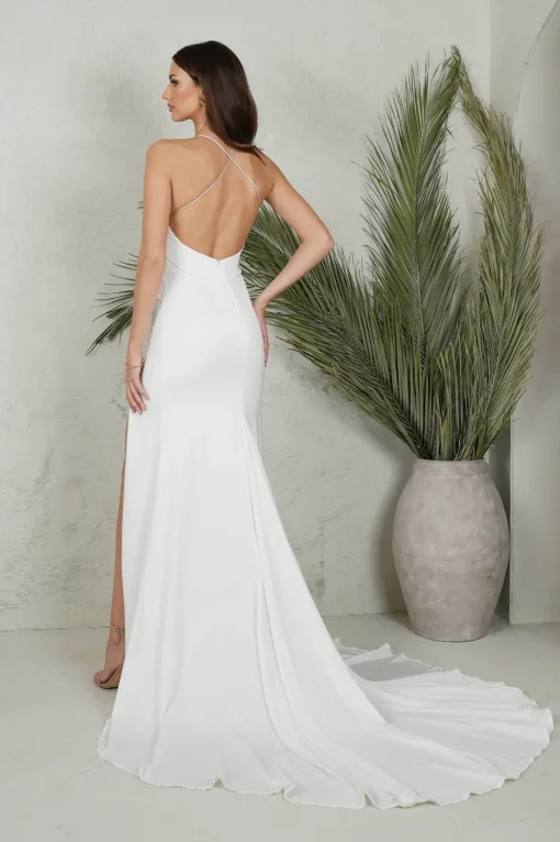 RINA Satin Gown - Ivory