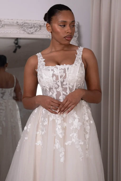 ROSA Gown in Ivory/Champagne