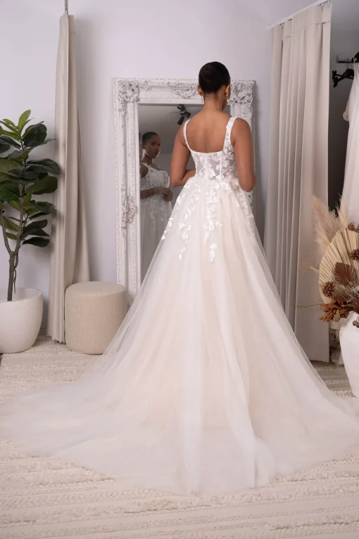 ROSA Gown in Ivory/Champagne