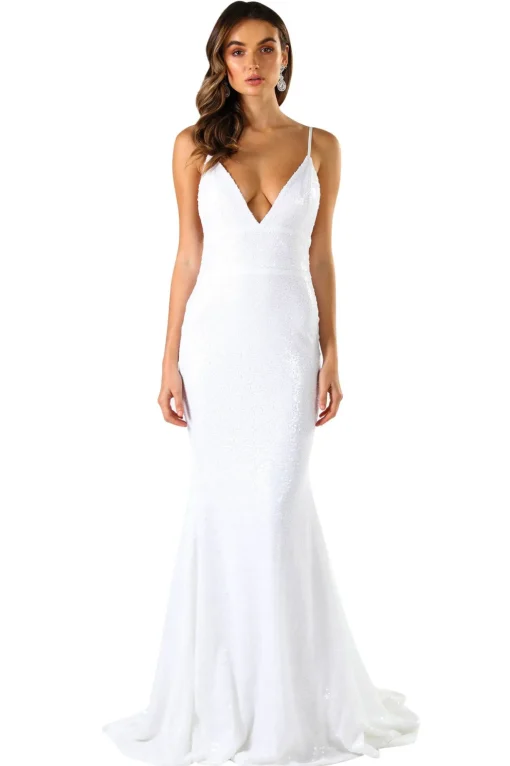Roselle Gown - White