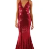Roselle Gown - Wine (L,XL - Clearance Sale)