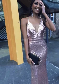 Roselle Luxe Gown - Rose Gold (XS,M,XL - Clearance Sale)