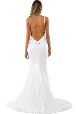 Roselle Luxe Gown - White (S - Clearance Sale)