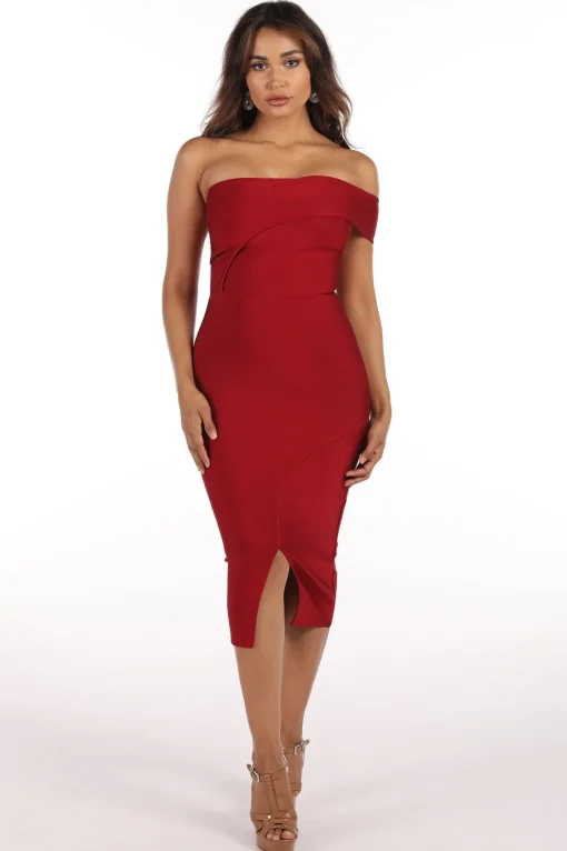 Sabrina Dress in Wine (XS & S - Clearance Sale)