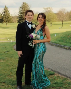 Sapphira Sequin Gown - Emerald Green