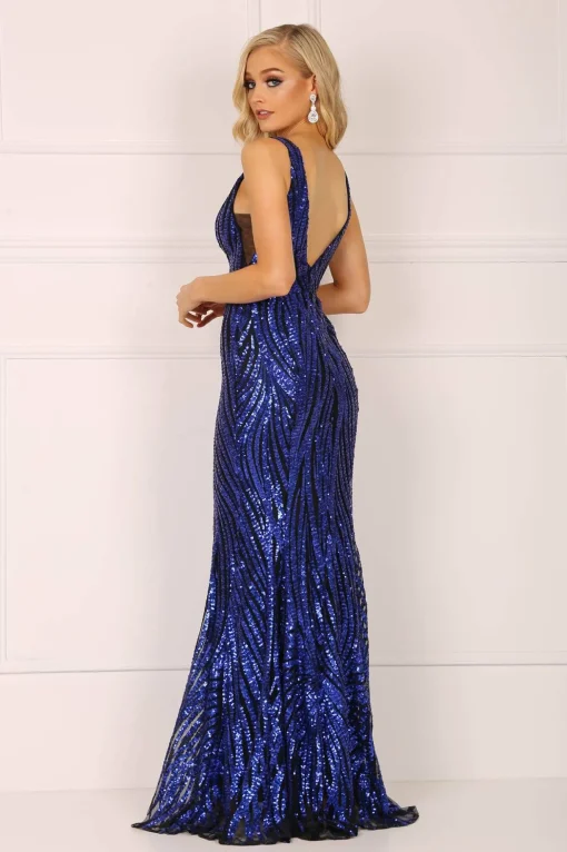 Sapphira Sequin Gown - Royal Blue