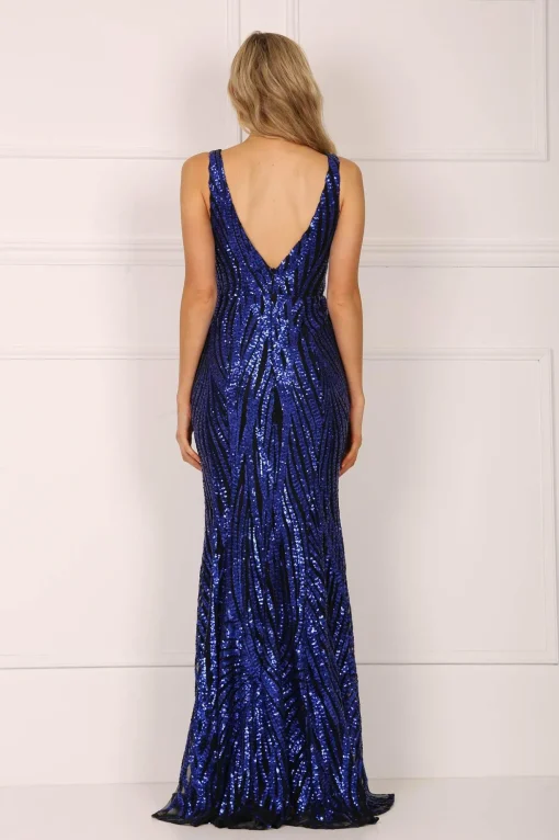 Sapphira Sequin Gown - Royal Blue