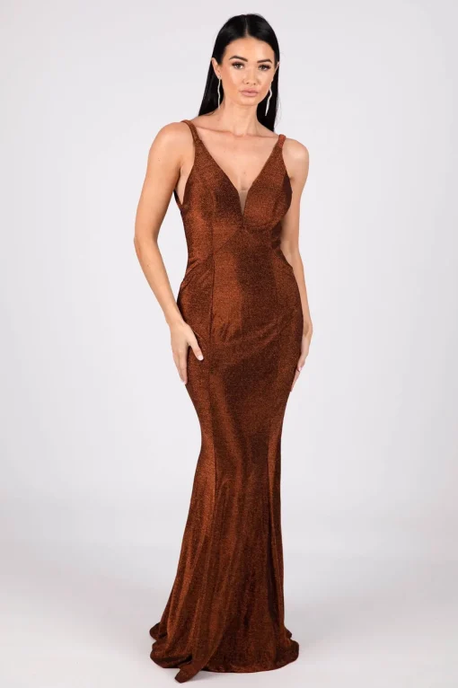 Thalia Gown - Shimmer Copper