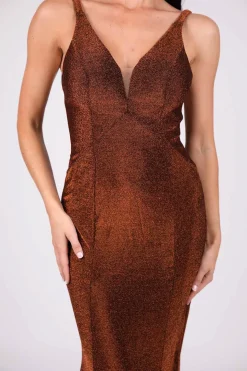 Thalia Gown - Shimmer Copper