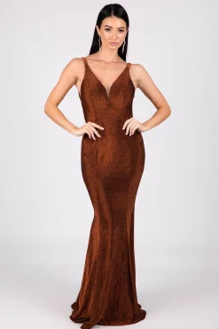 Thalia Gown - Shimmer Copper