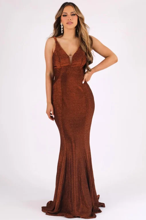 Thalia Gown - Shimmer Copper