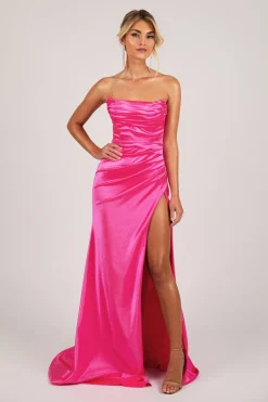 Zaria Gown - Hot Pink
